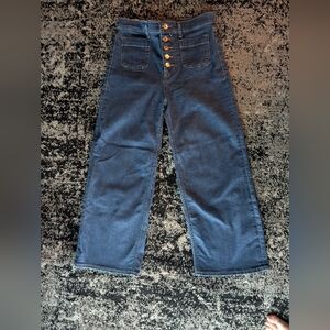 Express Dark Blue Flare Jeans